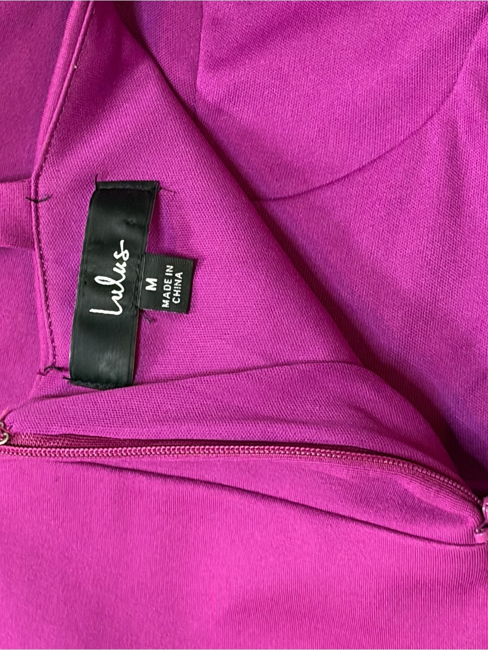 Lulu's Fuchsia Purple-Strap Midi Lined Knit/Spandex Dress - Picture 3 of 4